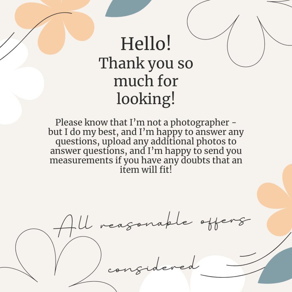 Thanks for looking! All reasonable offers considered!